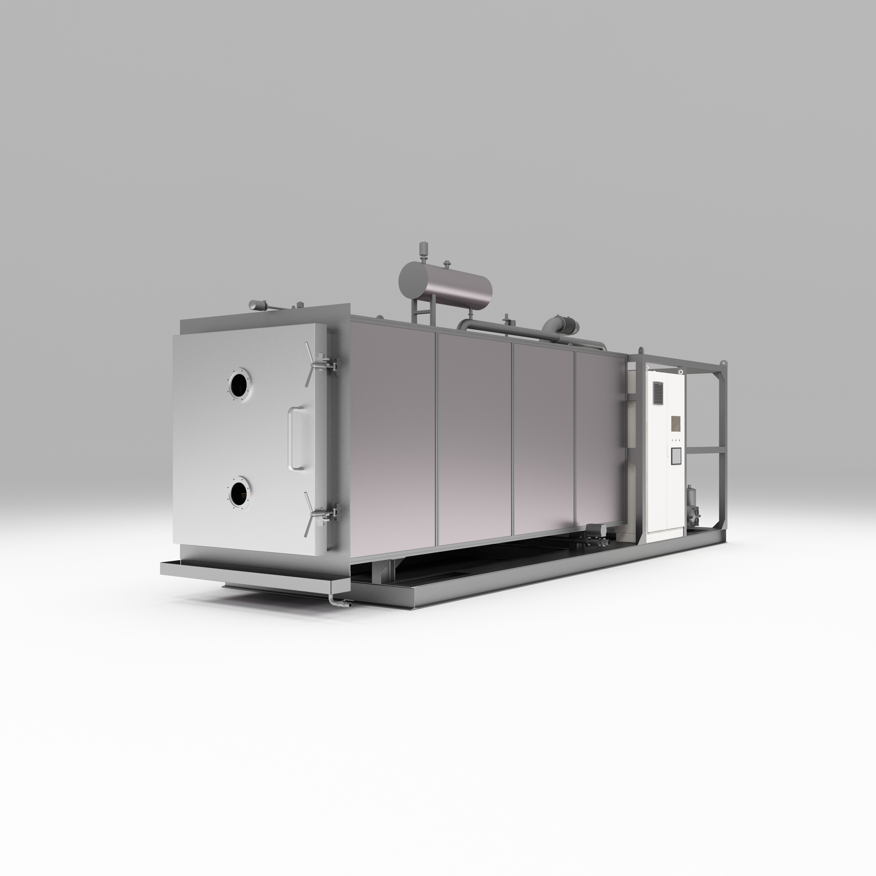 فریز خشک کن 400 کیلوگرمی با ظرفیت بالا برای خط تولید کارخانه